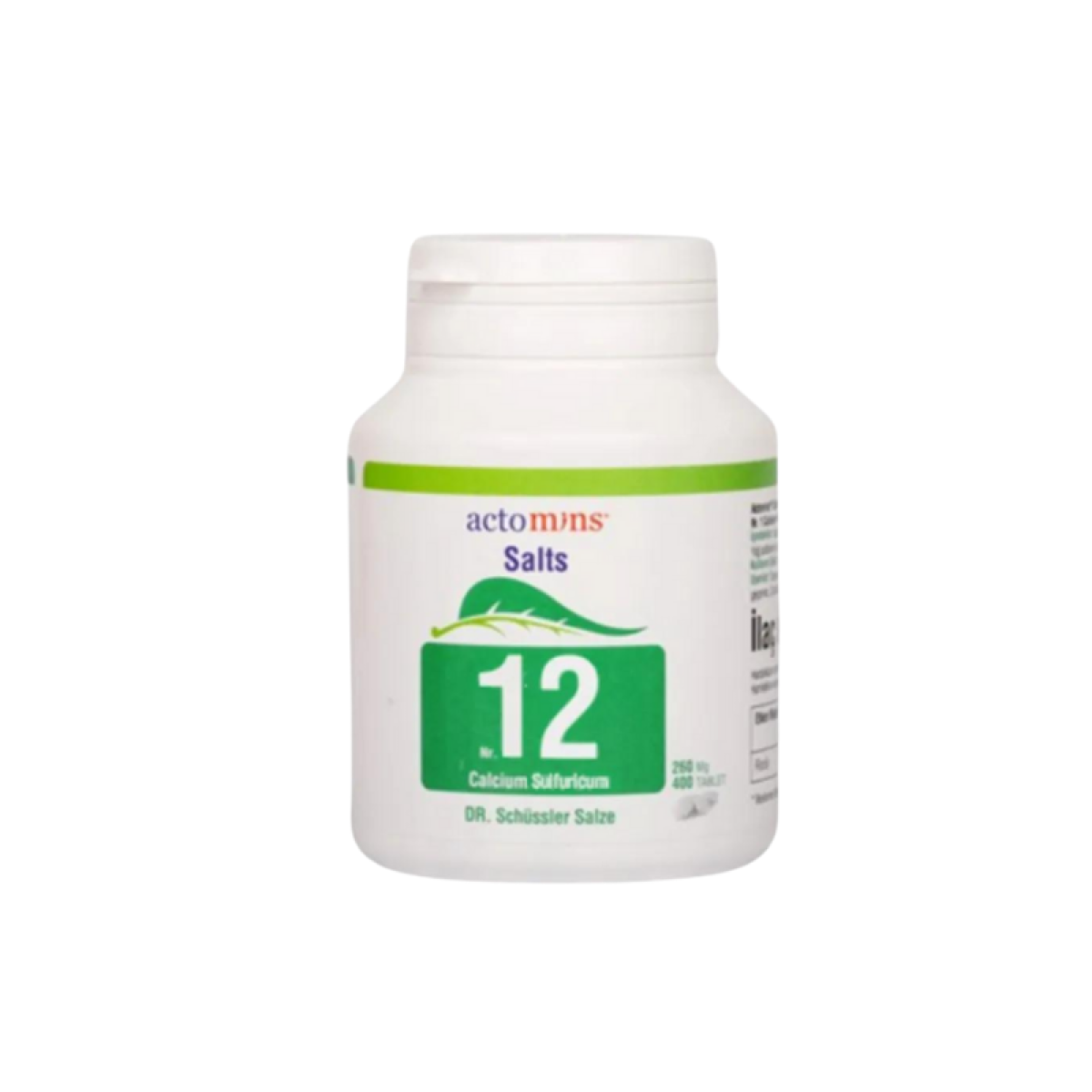     Schüssler Dr. Tuzları Nr:12 400 Tablet | Calcium Sulfuricum